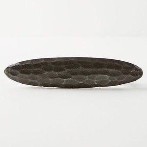 ANTHROPOLOGIE Hammered Serina Handle in carbon small or large NWT
